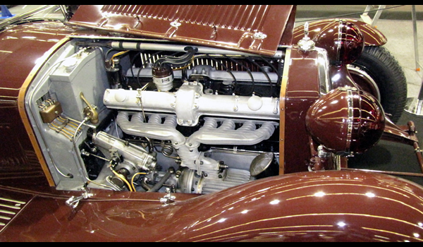 Alfa Romeo 8C 2300 Sommer-Chinetti Le Mans 1932 Winner engine